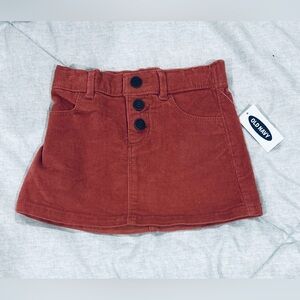 Old Navy Corduroy Snap-Fly Skirt